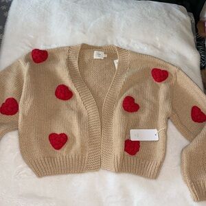 New Heart 3D Cardigan Sweater ~ Sweetest Oversized Knit Valentine's Day ♥️♥️♥️